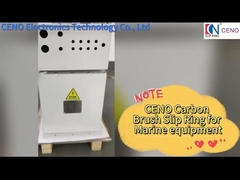 Deniz Uygulaması İçin Bağlama Direği ile Yüksek Akımlı Karbon Fırça Kayma Halkası IP54