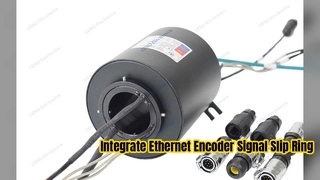 Ethernet ve Kodlayıcı sinyali Slip Ring'i entegre et