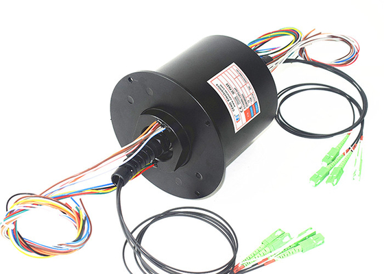MM Tipi Fiber Optik Döner Bağlantı SC / APC Konnektör 100rpm Flanş
