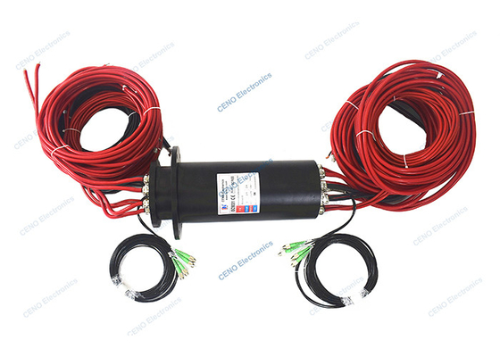 Entegre güç ve 485 sinyalli 4 Kanallı Fiber Optik Döner Eklem