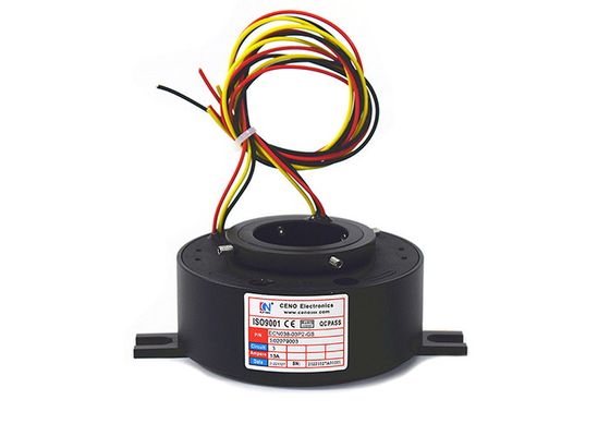 Değerli Metaller ile Delik Yüksek Hızlı Kayma Halkası 1000rpm Elektrikli Kayma Halkası