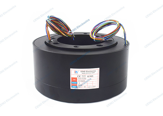 Hareket Simülatörü için İç Delik 115mm ile 8 Devre Sinyali Kayma Halkası