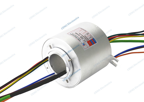 OEM / ODM Megabit Ethernet Kayma Halkası Delikten 50mm Kombine Elektrikli Döner