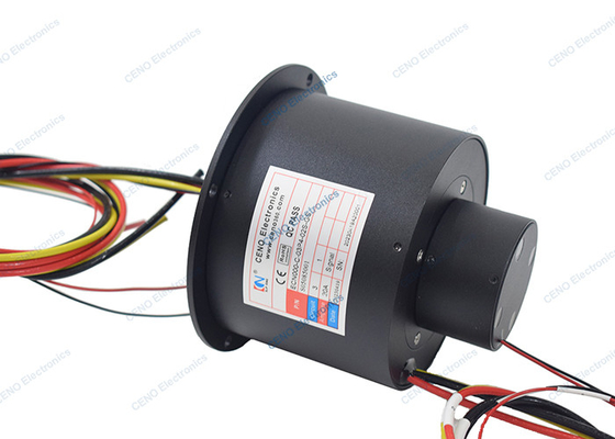 Endüstriyel Uygulama İçin Elektrik Kollektörlü 0 - 12000rpm Yüksek Hızlı Kayma Halkası