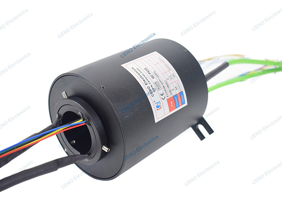 Endüstriyel Uygulama için 2 Grup Gigabit Ethernet ile 0 - 10rpm Sinyal Kayma Halkası