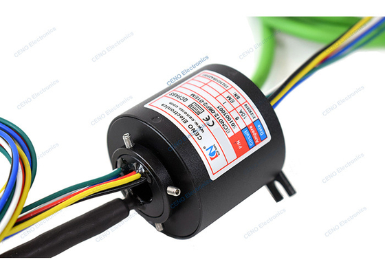 Dönen Elektrik Konnektörlü Endüstriyel Sistem Ethernet Sinyali Kayma Halkası