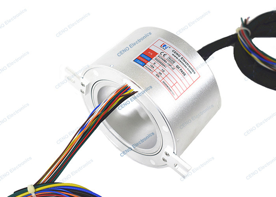 Yüksek / Düşük Sıcaklık Endüstriyel Slip Ring İç Delik 55mm Çalışma Yüksekliği 55000ft