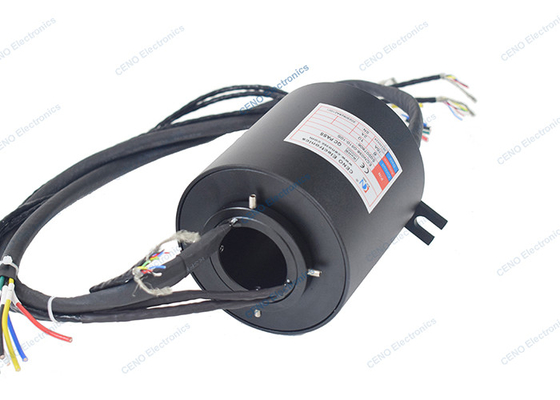 Servo Motorlar Sinyal Kayma Halkası 300rpm, Delikli Elektrik Güç Toplayıcı ile