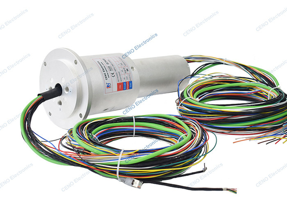 Entegre Servo Motor Ethernet Sinyali Kayma Halkası Birleştirilmiş Pnömatik Döner Rakor