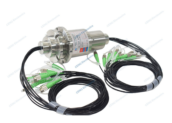 IP68 8 Kanal Fiber türü SM FC-APC Fiber Optic Rotary Joints FORJs Kayma Halkaları