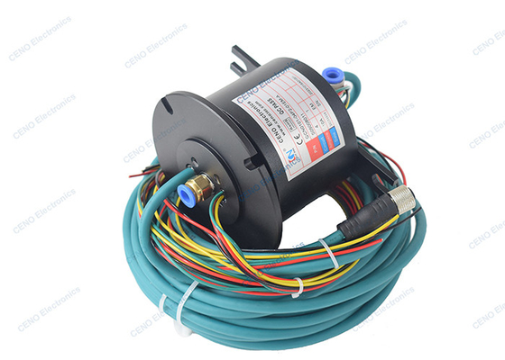 1MPa Hava Pnömatik Döner Birlik Kombine Elektrik Gücü Ethernet Sinyal Kayma Halkası