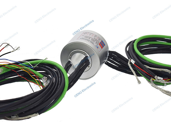 Düşük sıcaklıklı kayma halkası ile delik ID35mm RS422 Ethernet sinyali