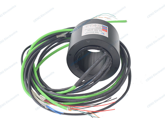 Çukurlu su geçirmez kayma halkası ve döner elektrikli ve Ethernet sinyal eklemleri