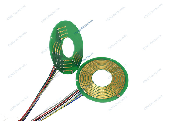 FR-4 PCB Platter Ayrı Pancake Slip Ring ID32mm ile Elektrikli Aygıtlar İçin