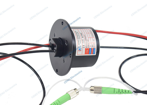 SM & FC APC Bağlayıcısı ile Fiber Optic Rotary Ortak Kayma Halkası Entegre