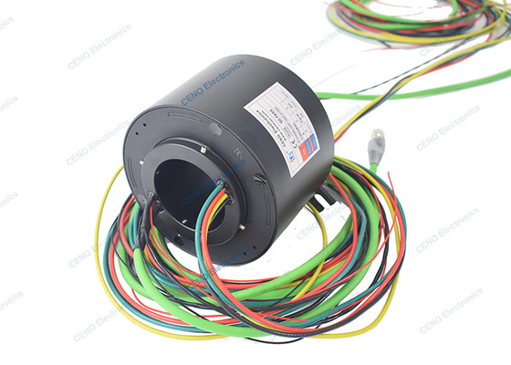 Profi-net RS232 & Through Bore For Power sistemi ile Ethernet Sinyal Kayma Halkası
