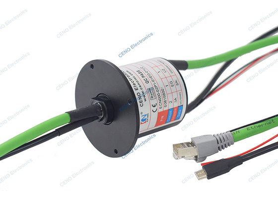 1000M Gigabit Ethernet ve Elektrik Gücü ile USB 2.0 Sinyal Kayma Halkası
