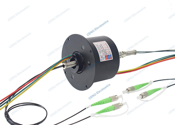 2 SM 3 devreye sahip Fiber Optic Rotary Joint 15A Integrate FORJs Slip Ring