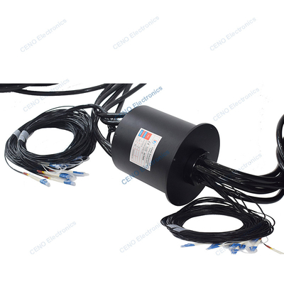10 Kanal MM Entegrasyon Fiber Optic Rotary Joint Slip Ring Ekleme Kaybı 3.5dB
