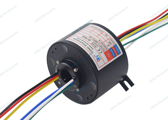 6 Devre 10Amp Elektrik Gücü Kayma Halkası 12mm Endüstri İçin