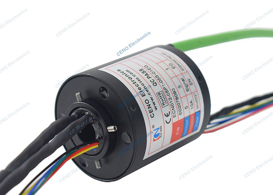 Gigabit Ethernet sinyali ve delikten geçen düşük sıcaklıklı kayma halka