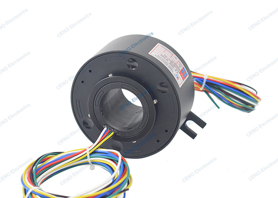 6 devreler 10A İç delikli elektrikli kayma halka 38mm Endüstri sistemi için