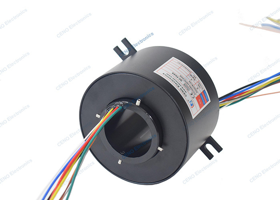 Bore ile id 50mm ve döner elektrikli konektör ile geçiricil kayma halka
