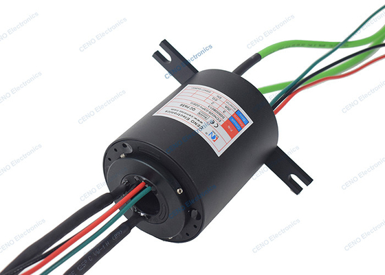 IP41 Koruma Derecesi Gigabit Ethernet Sinyalı ve Flange Kurulumlu Borlu Kayma Halkası