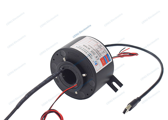 Hareket simülatörü için USB 2.0 sinyali kayma halkası 25mm ile