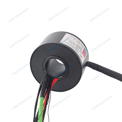 Ethernet sinyali ve iletken bağlantısı olan düşük sıcaklıklı kayma halka