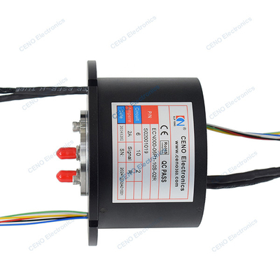RS422 sinyali ve RF kayma halkasını Radyo için Radyo Frekansı Rotary Joint ile birleştirin