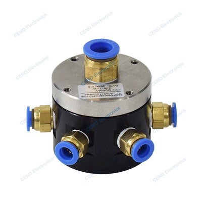 6 kanallı hava gazı pnevmatik rotary union kayma halkası basınçla -100KPa ~ 0.8MPa