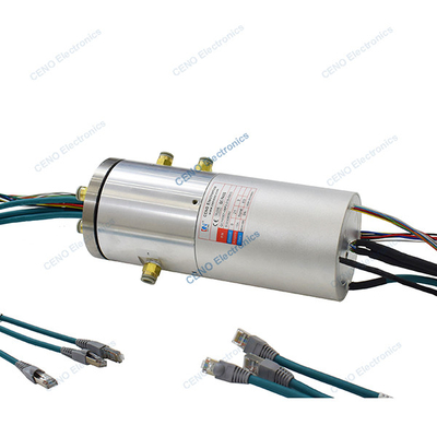 Güç Encoder & Ethernet Sinyalı ile Pneumatik hidrolik döner birlik entegre