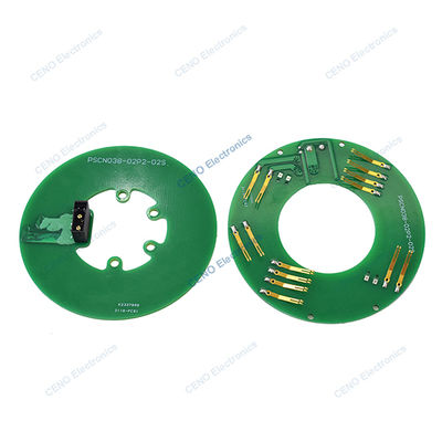 PCB tarzı Pancake Slip Ring elektrik enerjisi ve robotik için CAN sinyali ile
