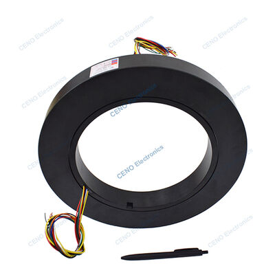 Elektrik Gücü Pancake Slip Ring Through Hole 210mm ve Kalınlığı 40mm