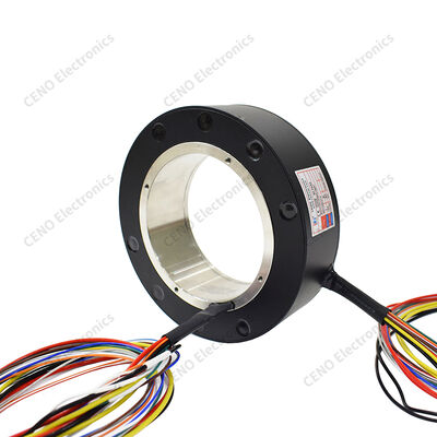 Güvenilir döner güç ve sinyal iletimi için delik geçişli slip ring
