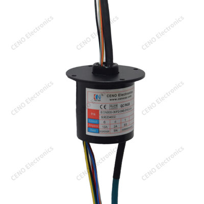 Ethernet Slip Ring with Vibration Resistant Gold Contacts for Rotary Equipment