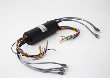 Ethernet Sinyali Döner Mafsal Ernet Slip Ring RJ45 Konnektörlü Cat Kablo Bağlantılı