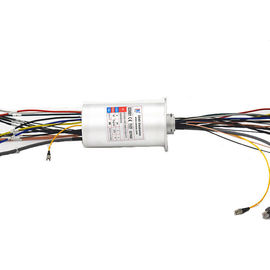 Hibrit Fiber Optik Döner Eklem Kombine Güç Fiber Optik Gigabit 1 Kanal