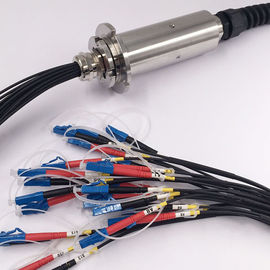Çok Kanallı Fiber Optik Döner Eklem IP54 38mm Dalga Uzunluğu 300rpm Hız